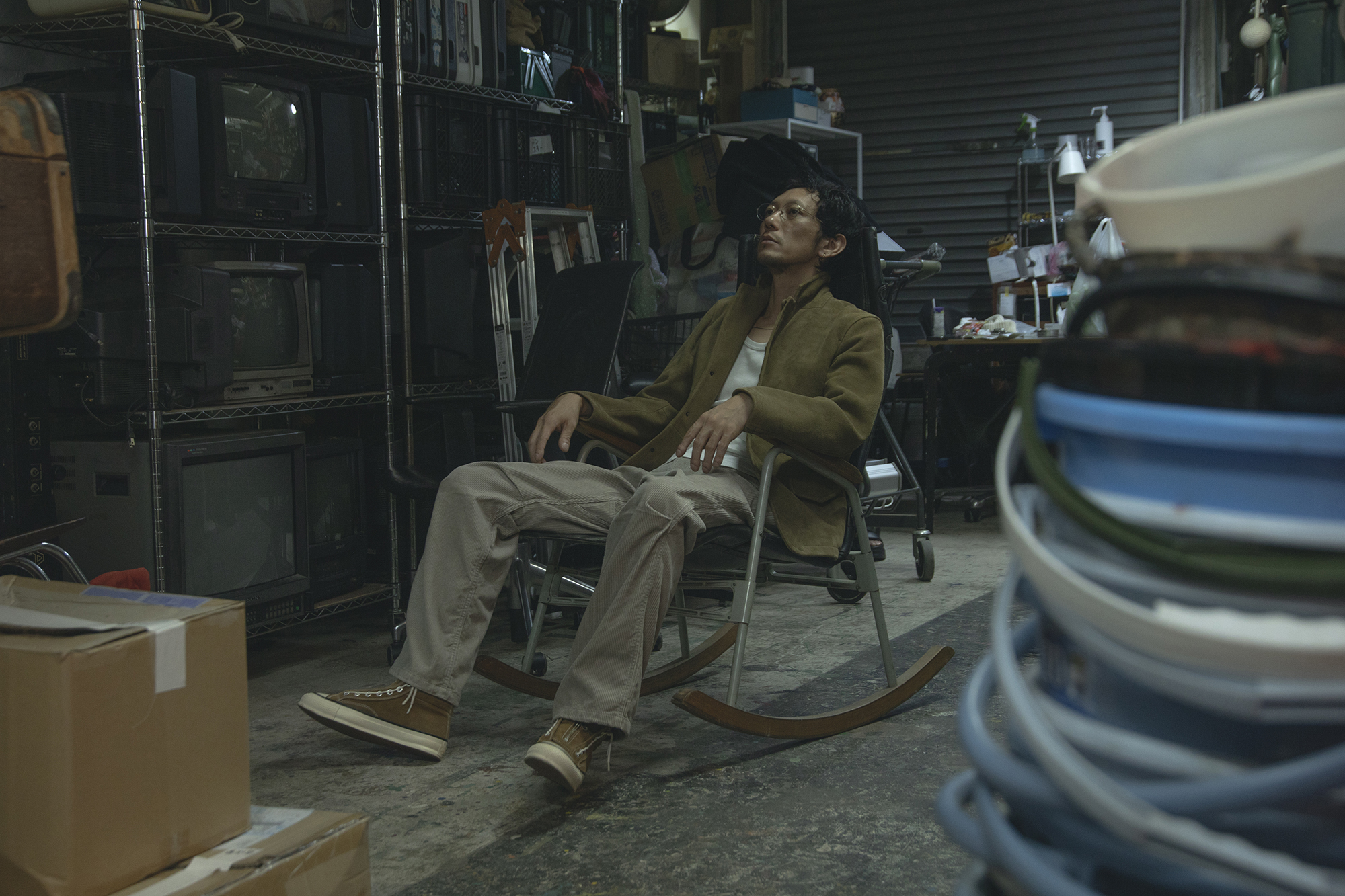 Gramicci & nonnative WALKER ST EASY PANTS / WALKER TP EASY PANTS COTTON 8W CORD SULFUR DYE