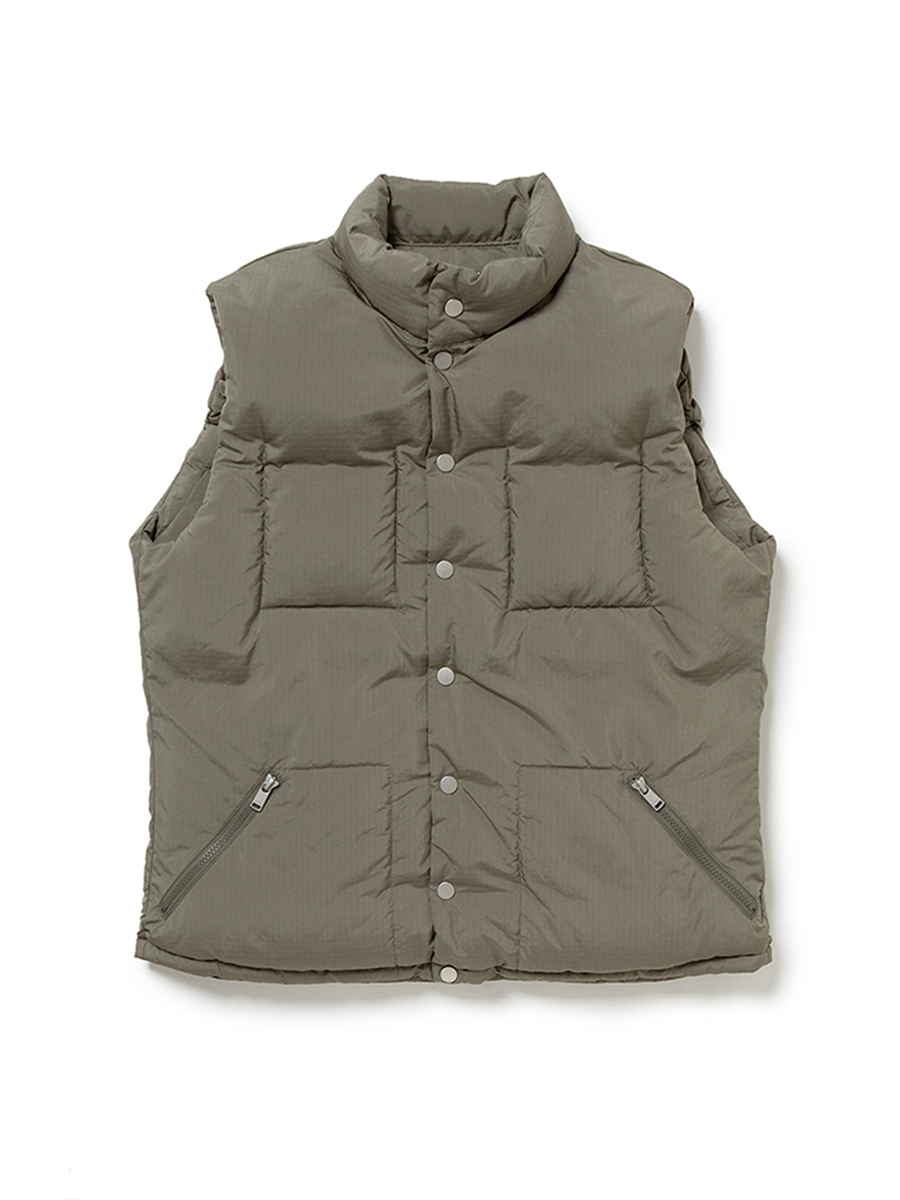 nonnative HIKER DOWN VEST POLY RIPSTOP-